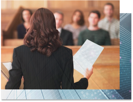 Attorney selecting jury members during voir dire